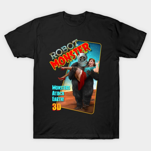 Robot Monster T-Shirt by Rosado